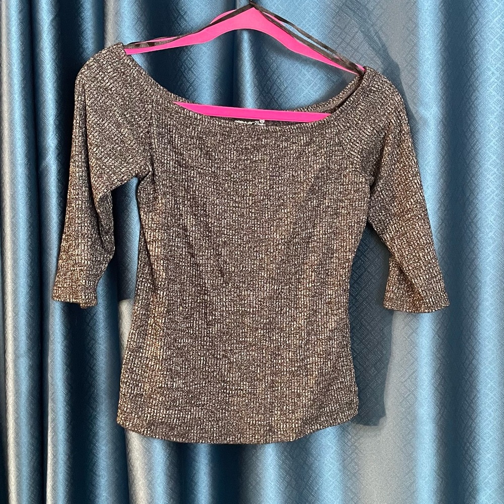 Popular 21 Heathered Gray Knit Sweater